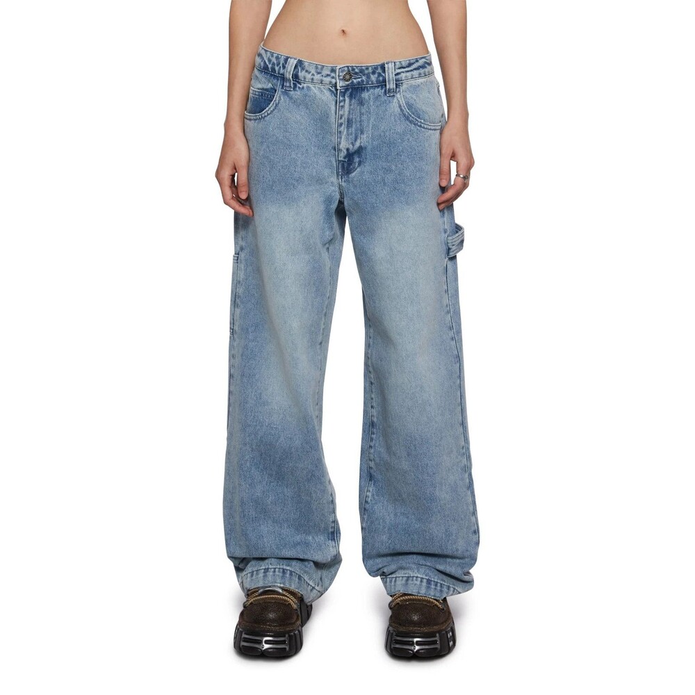 dELiA*s by Dolls Kill So Misunderstood Carpenter Jeans Womens M Wide Leg Y2K